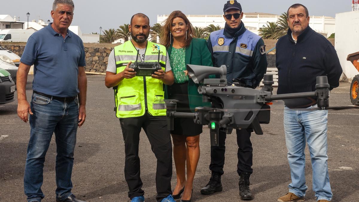 Dron de alta tecnología en Teguise para mejorar la seguridad.