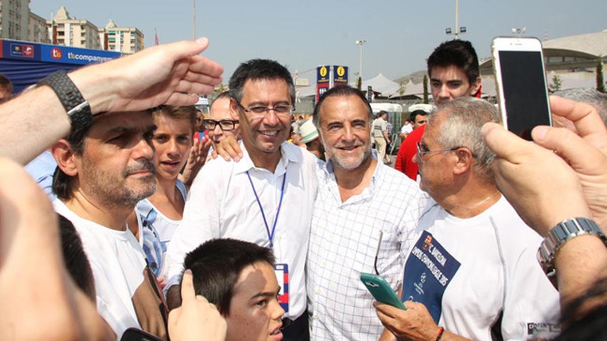 Bartomeu, durante la jornada electoral