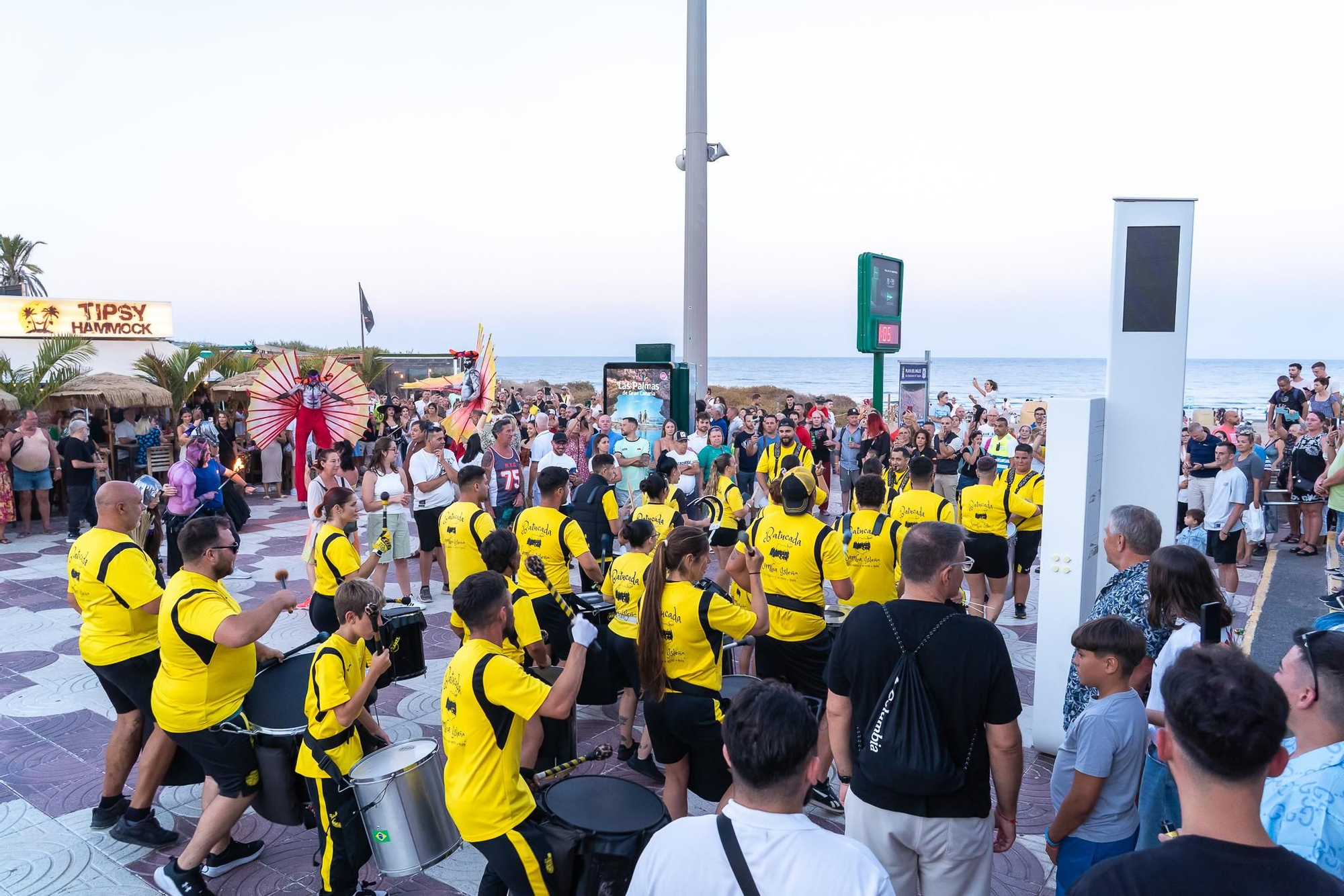 Celebración de las hogueras de San Juan en Playa del Inglés