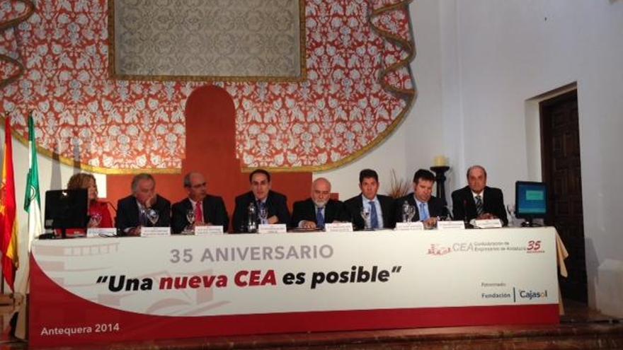 Imagen de la asamblea de la CEA celebrada hoy en Antequera.