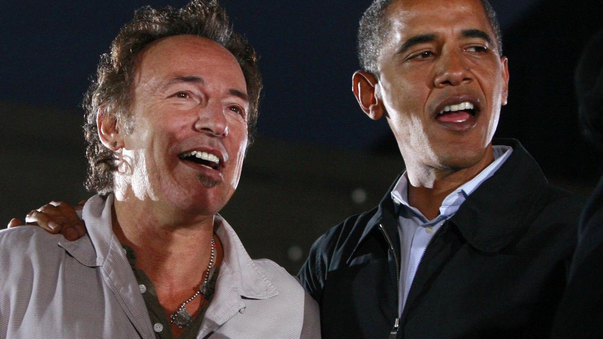 Bruce Springsteen y Barack Obama.