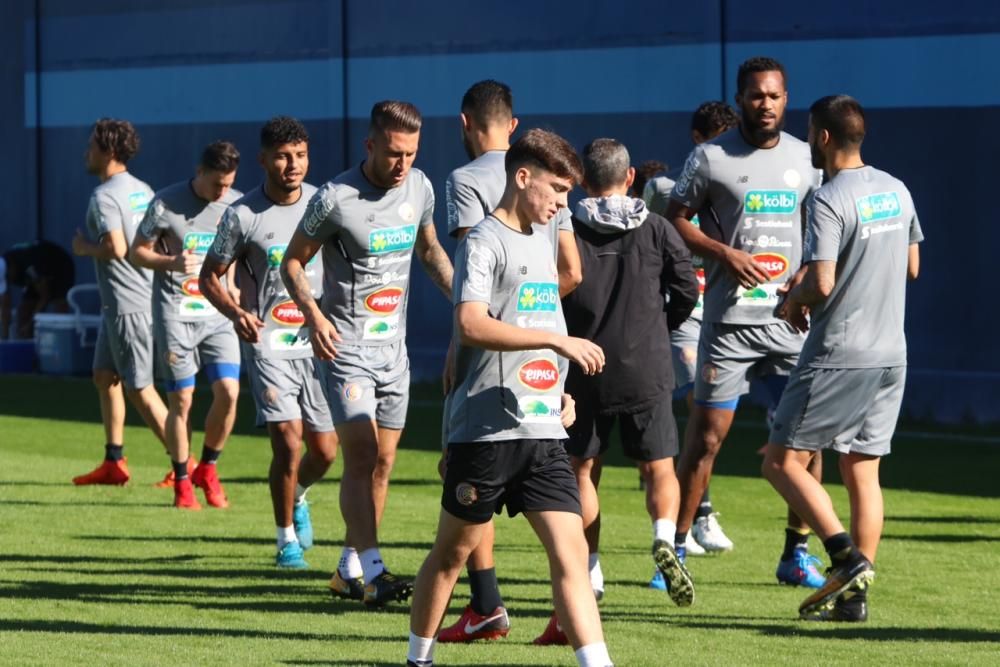 Entrenamiento de la selección de Costa Rica en Málaga