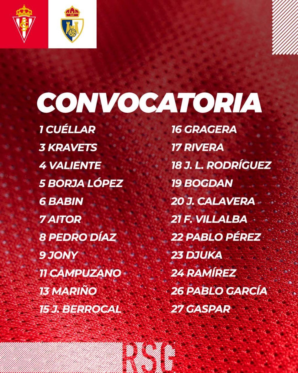 Convocatoria del Sporting