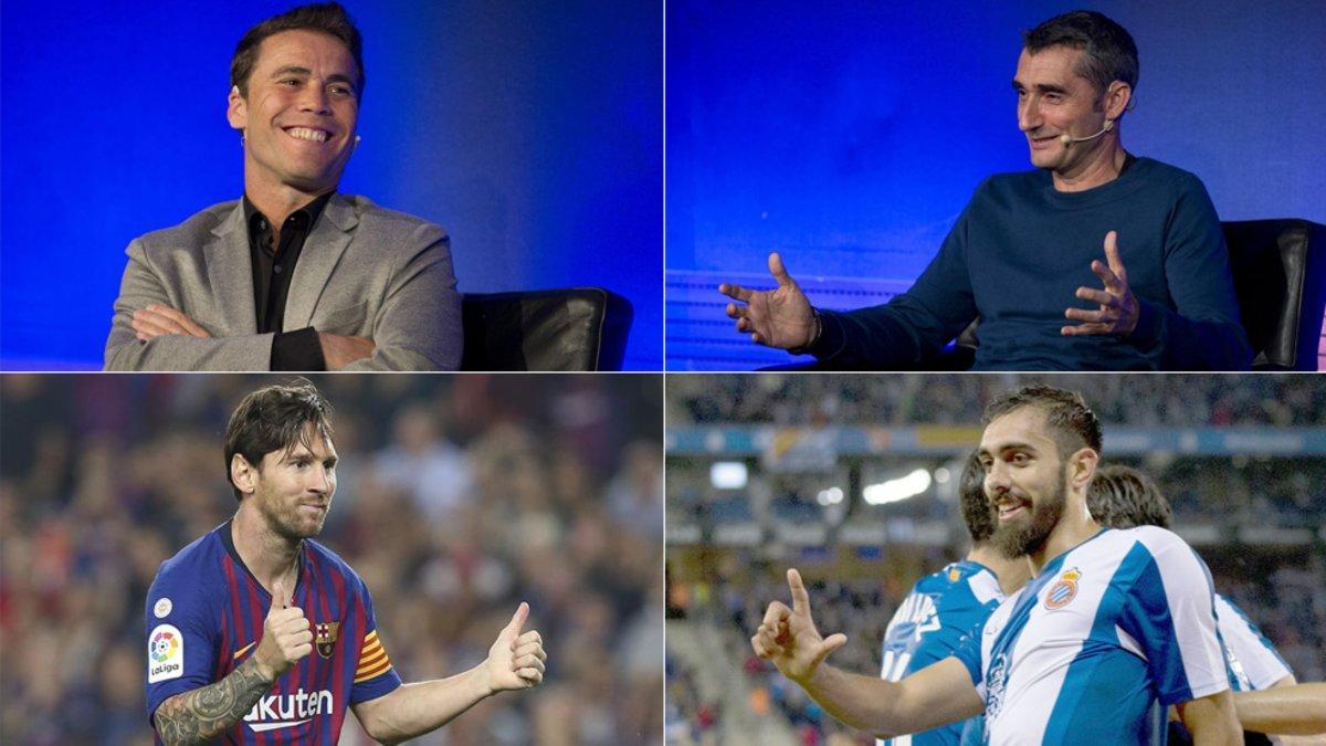 Rubi, Valverde, Leo Messi y Borja Iglesias, protagonistas del derbi Espanyol-Barça de LaLiga 2018/19