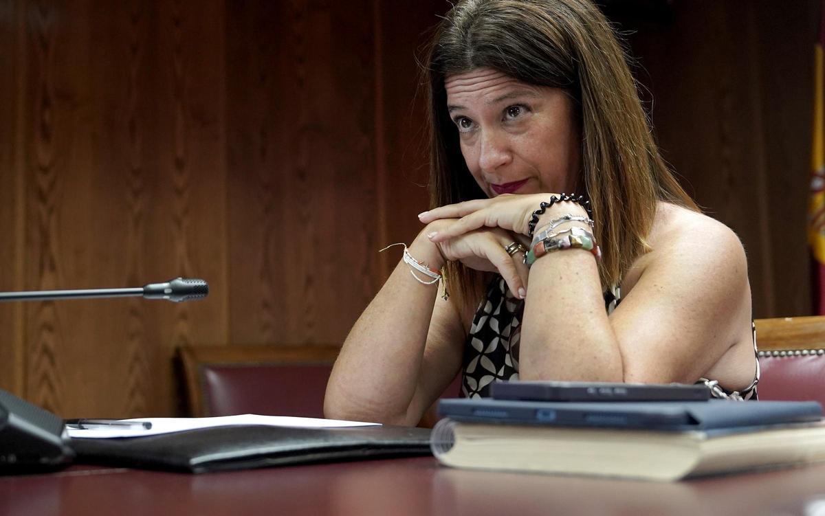 La exmilitante socialista Leire Díez comparece en la comisión que investiga los contratos relacionados con el caso Koldo en el Senado.