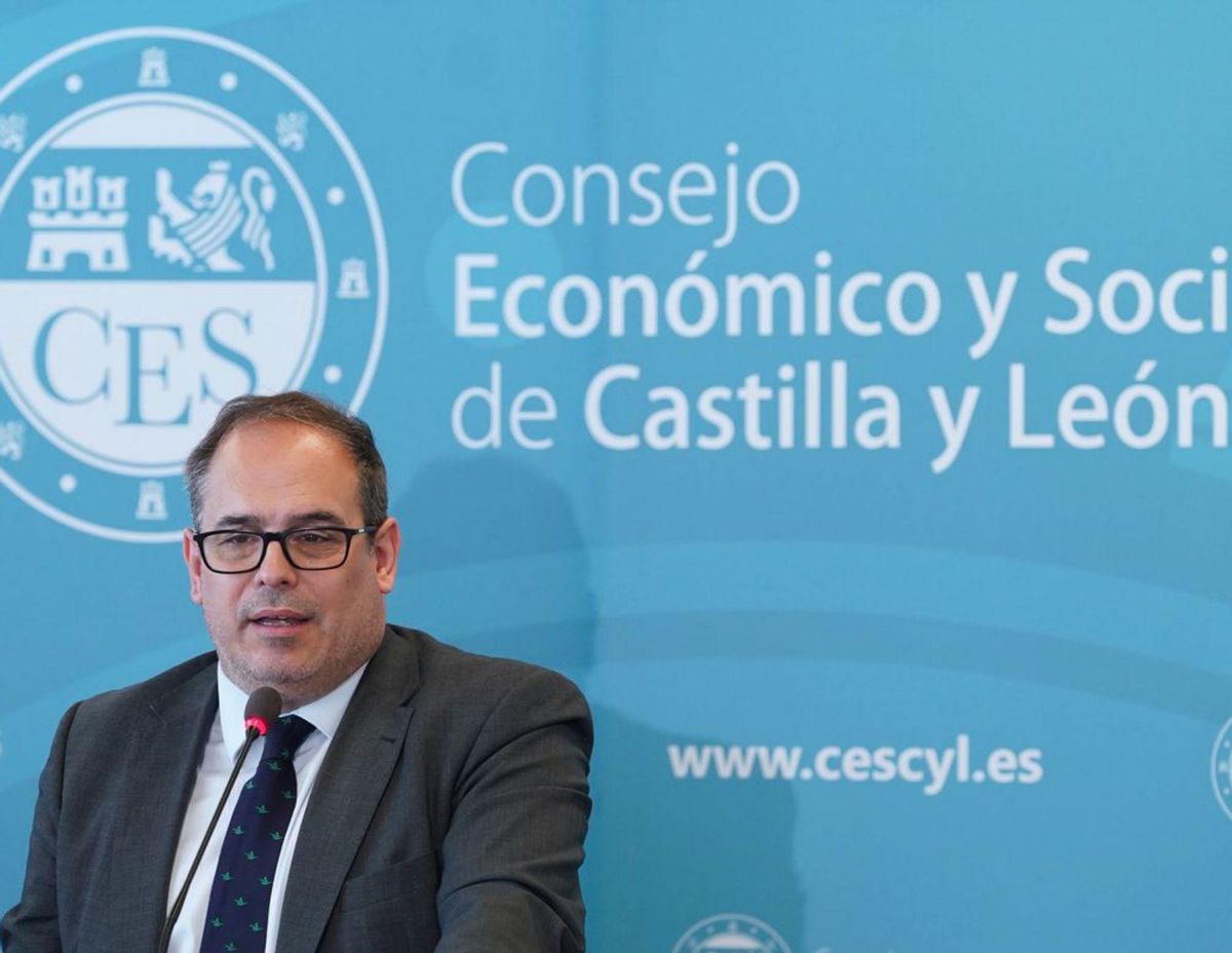 José Antonio Sebastián, este viernes, en la jornada del CES en Valladolid. | NACHO GALLEGO - EFE
