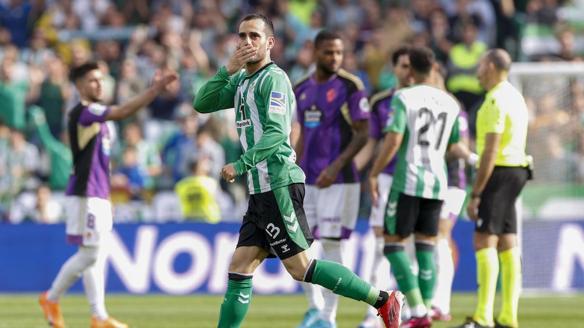 Juanmi Jiménez abrió el marcador ante el Valladolid.