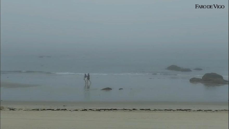 Vigo amanece este lunes cubierto de niebla