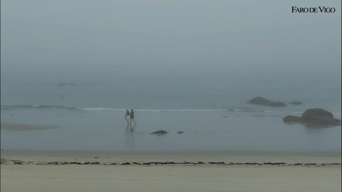 Vigo amanece este lunes cubierto de niebla