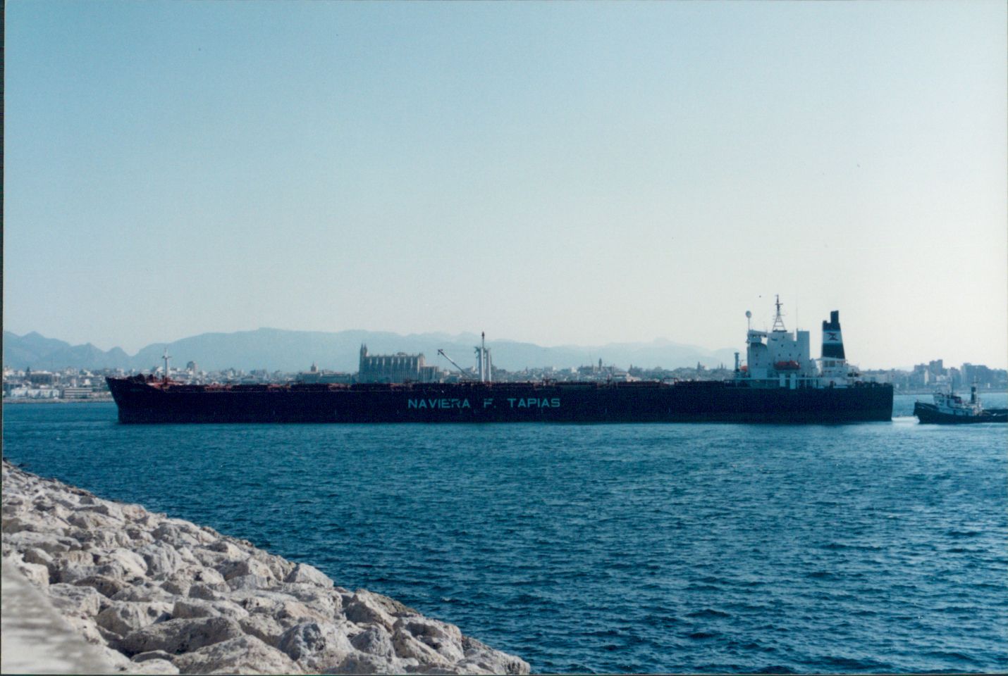 Así fue la legadade agua en Barcos a Mallorca.