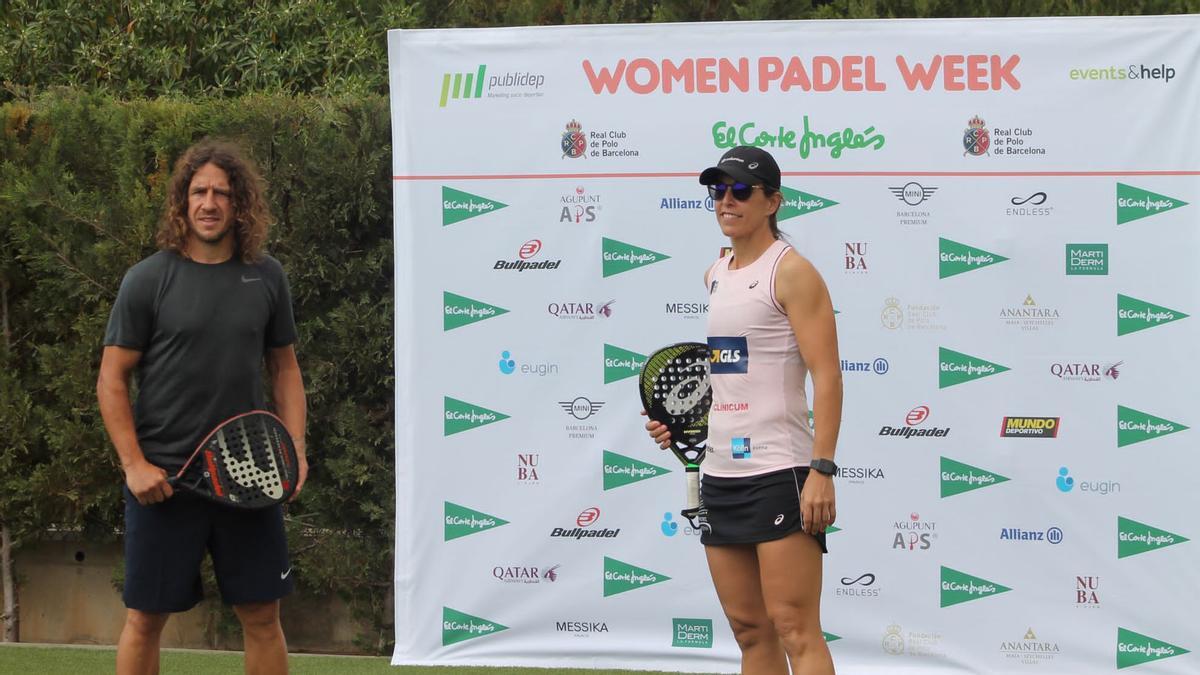 Carles Puyol retó a Lucía Sainz en el Pro-Am