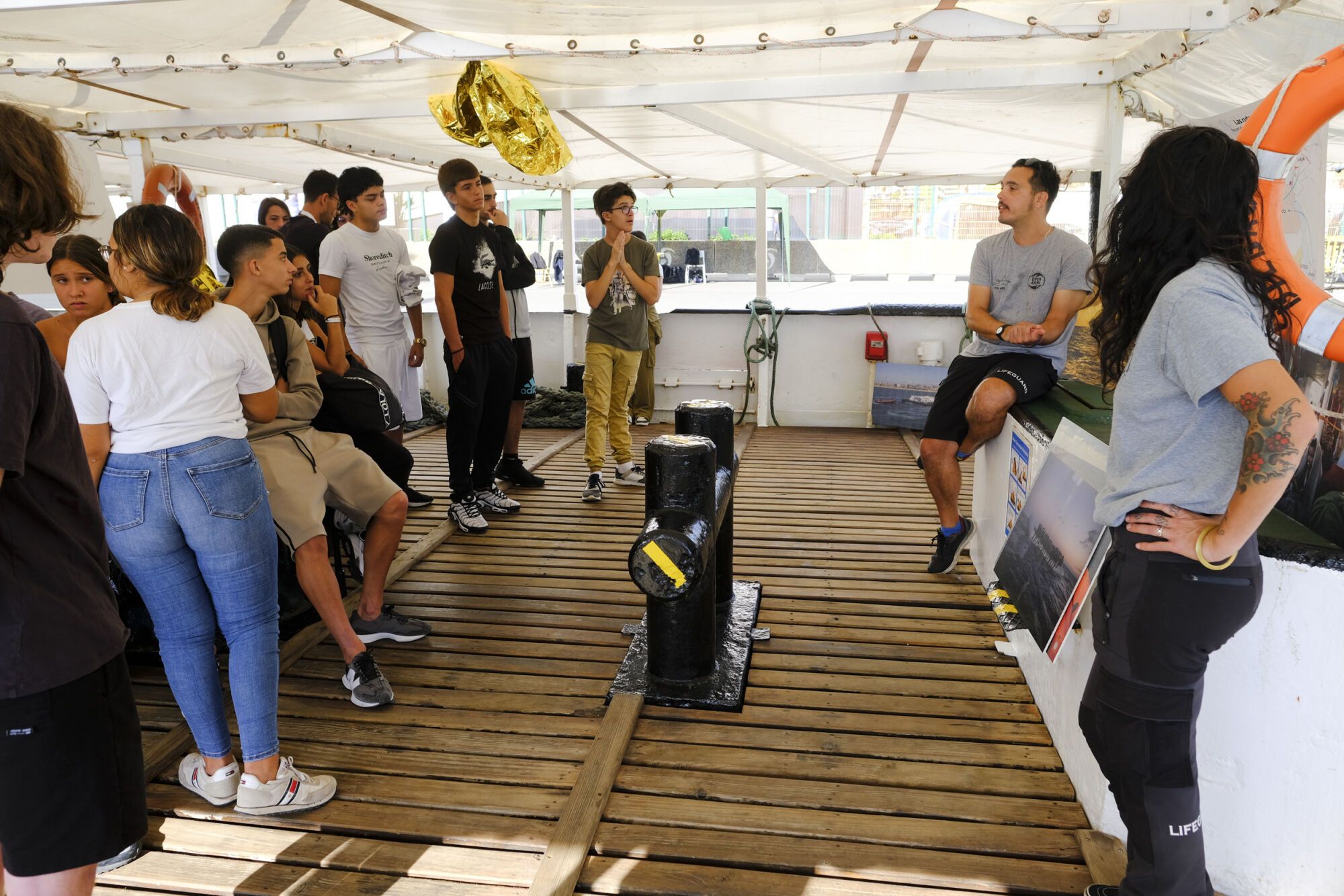 Jornada de puertas abiertas en el 'Open Arms' en el Puerto de Las Palmas