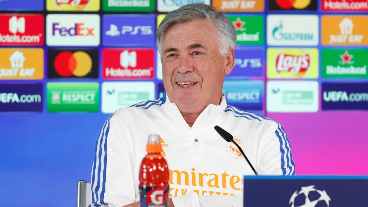 Carlo Ancelotti, en rueda de prensa