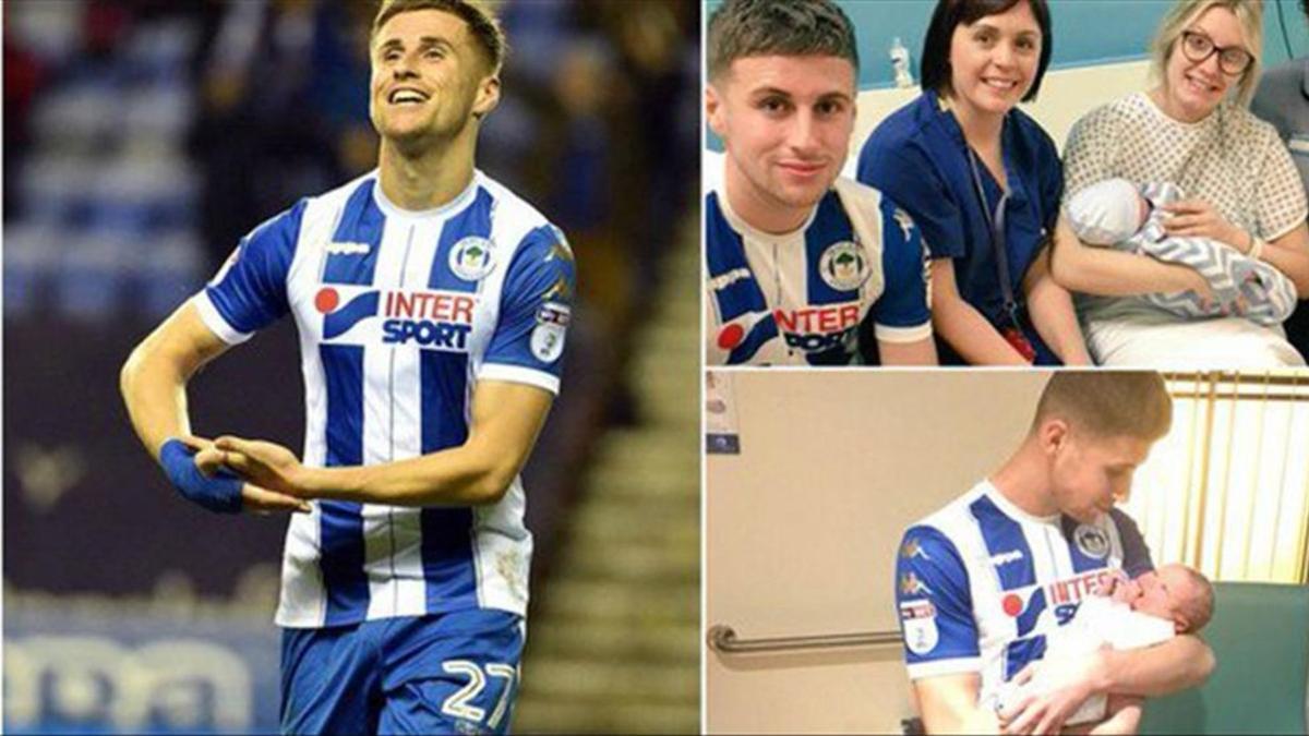 Ryan Colclough, del Wigan, tuvo un día muy ajetreado