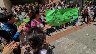 El colegio El Romeral de Alcoy protesta contra la supresión de un aula de Infantil