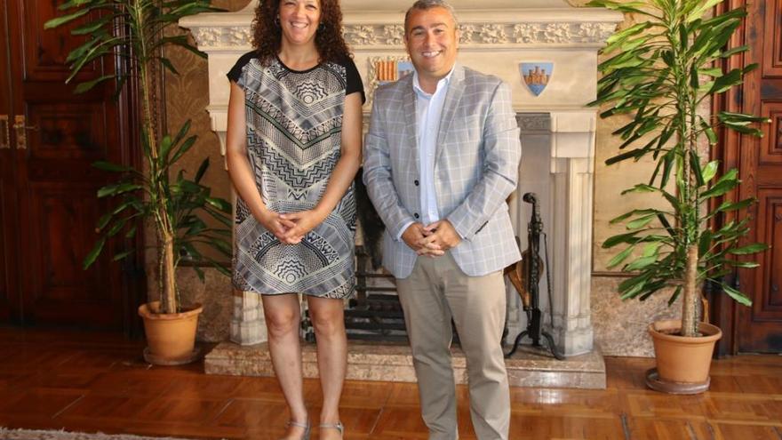 La presidenta Catalina Cladera y el alcalde Virgilio Moreno se han reunido hoy en Palma.