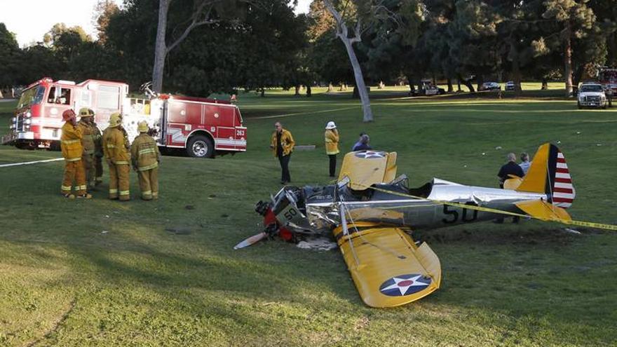 Harrison Ford, herido al estrellarse con una avioneta