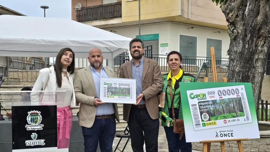 Cinco millones de cupones de la ONCE mostrarán la singularidad de los pinares de Talayuela