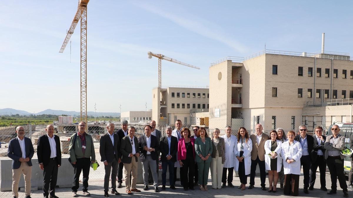 Visita a las obras de ampliación del centro hospitalario.