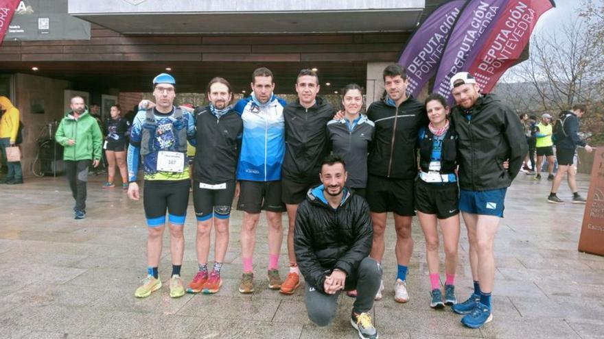 Equipo del Galaico que participó en el Trail do Cervo. |