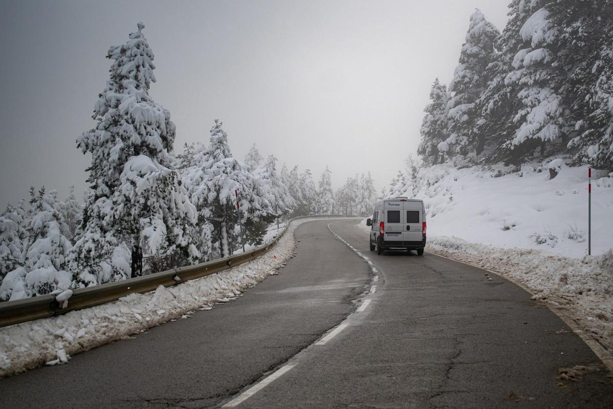 La collada de Toses, aquest gener, després d'una nevada.