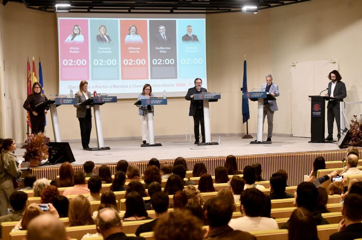 Debate entre candidatos organizando por el CEUM la pasada semana.