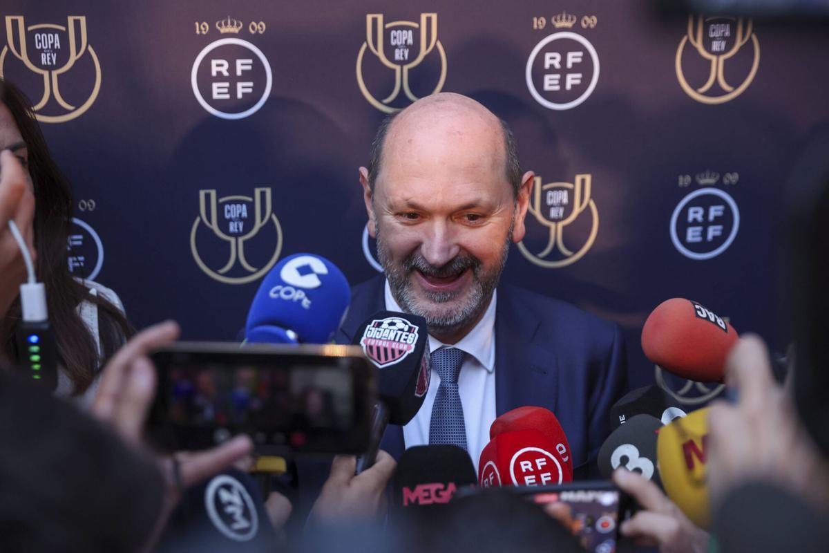Rafael Louzán, presidente de la Real Federación Española de Fútbol