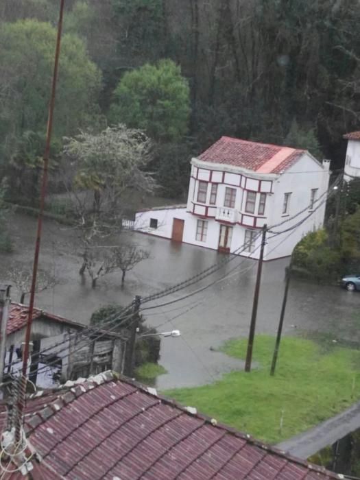 Las lluvias provocan inundaciones en A Coruña