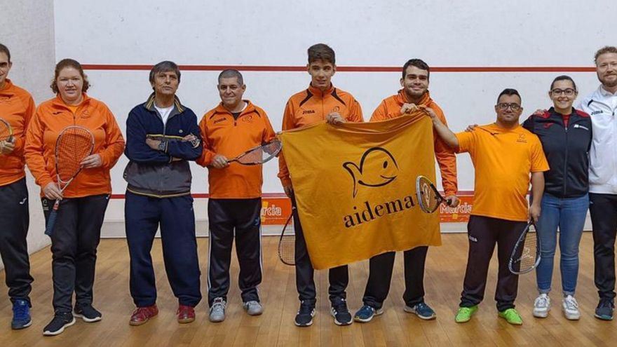 Pablo Elías, del CD Aidemar, campeón de España de squash inclusivo