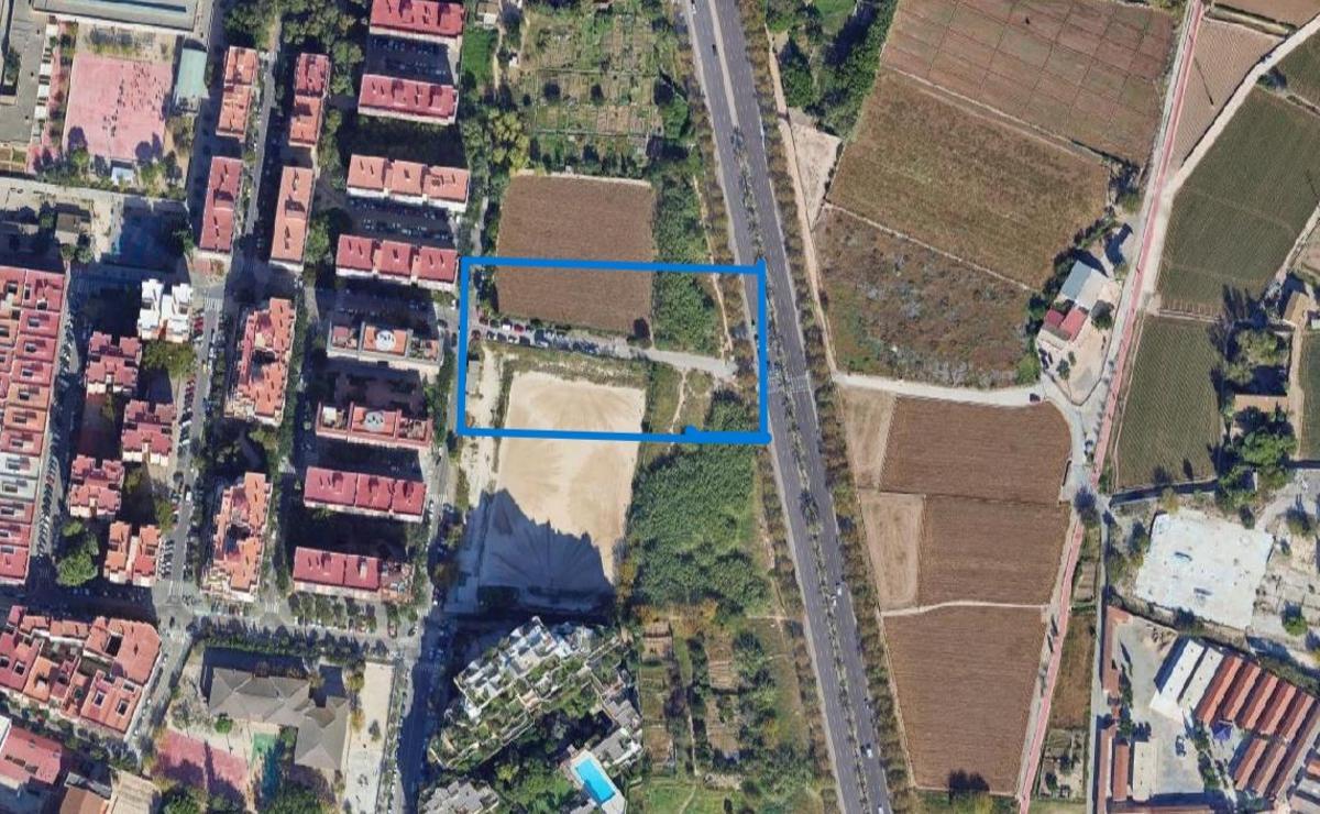 Zona en la que se construirá el depósito