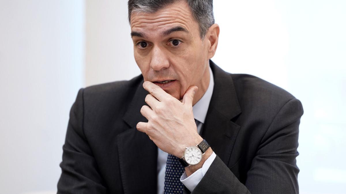 Madrid. 13.03.2025. Pedro Sánchez y Aitor Esteban, PNV, en el Palacio de la Moncloa.