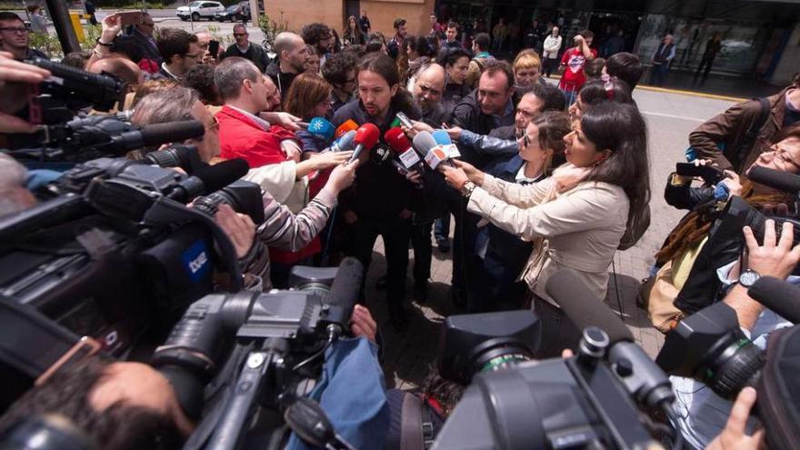 Pablo Iglesias, ayer, en Córdoba, donde participó en un acto electoral con dos mil personas .
