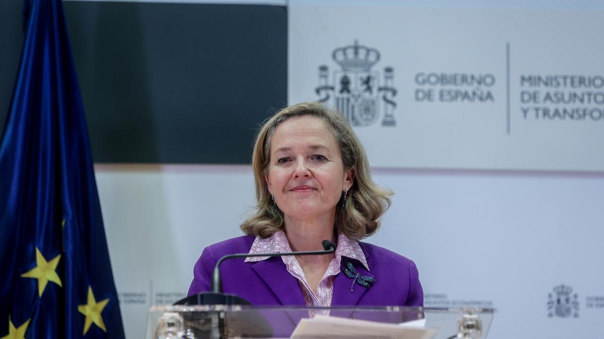 La vicepresidenta primera y ministra de Asuntos Económicos y Transformación Digital, Nadia Calviño