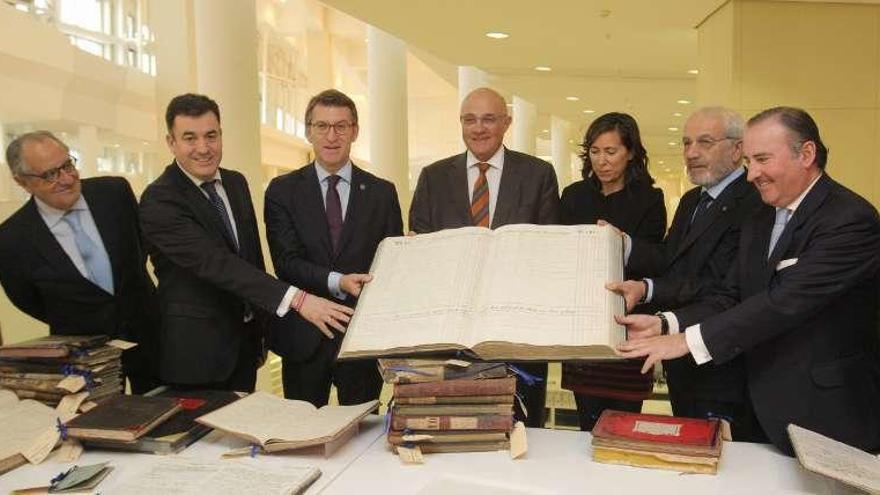 El Arquivo de Galicia custodiará más de 600 libros del fondo histórico del Banco Gallego