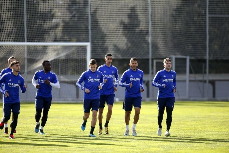 Entrenamiento del Real Zaragoza el 30 de enero