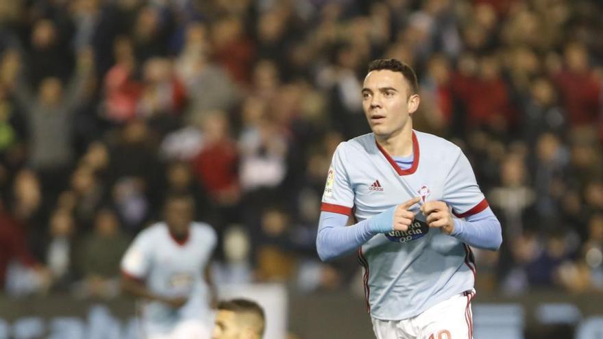 Aspas celebra su gol // Alba Villar