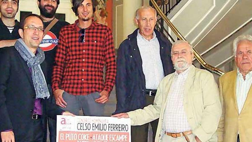 Presentación del concierto en homenaje a Ferreiro, en Vigo, ayer.  // Faro