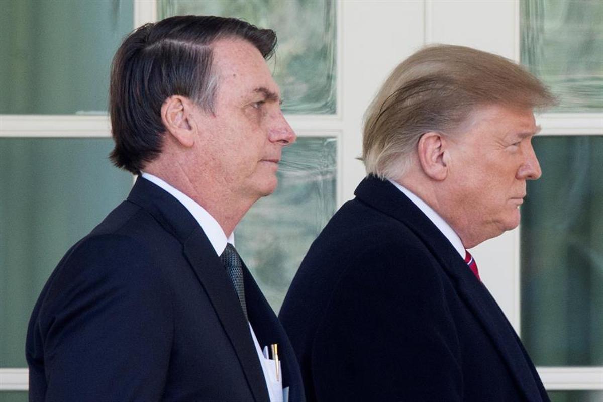Bolsonaro y Trump, en una visita del primero a la Casa Blanca.
