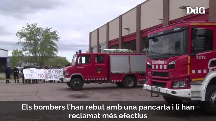 Els Bombers de Girona protesten i reclamen més personal