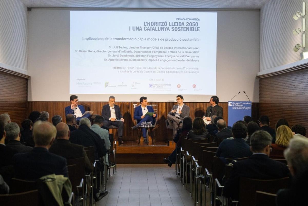Un momento de la jornada de debate sobre el modelo de transformación económica planteado desde Lleida.