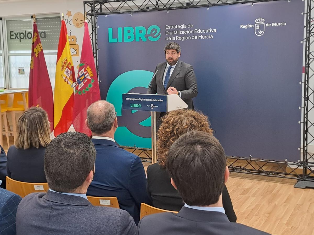 López Miras, en rueda de prensa este viernes