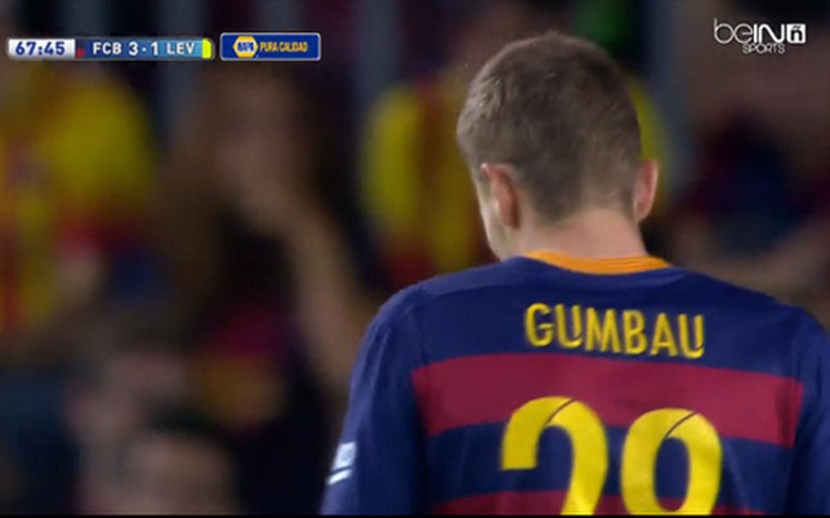 Gerard Gumbau debuta con el FC Barcelona en Liga