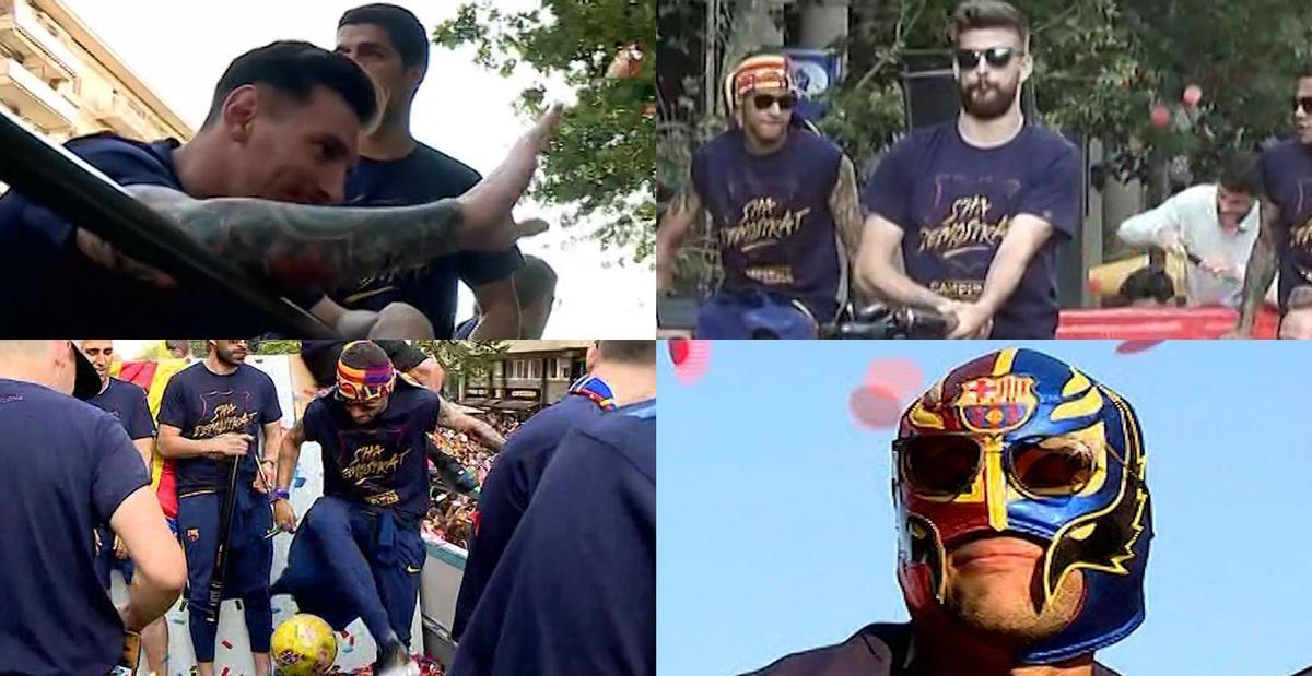 Los mejores momentos de la rúa del Barça