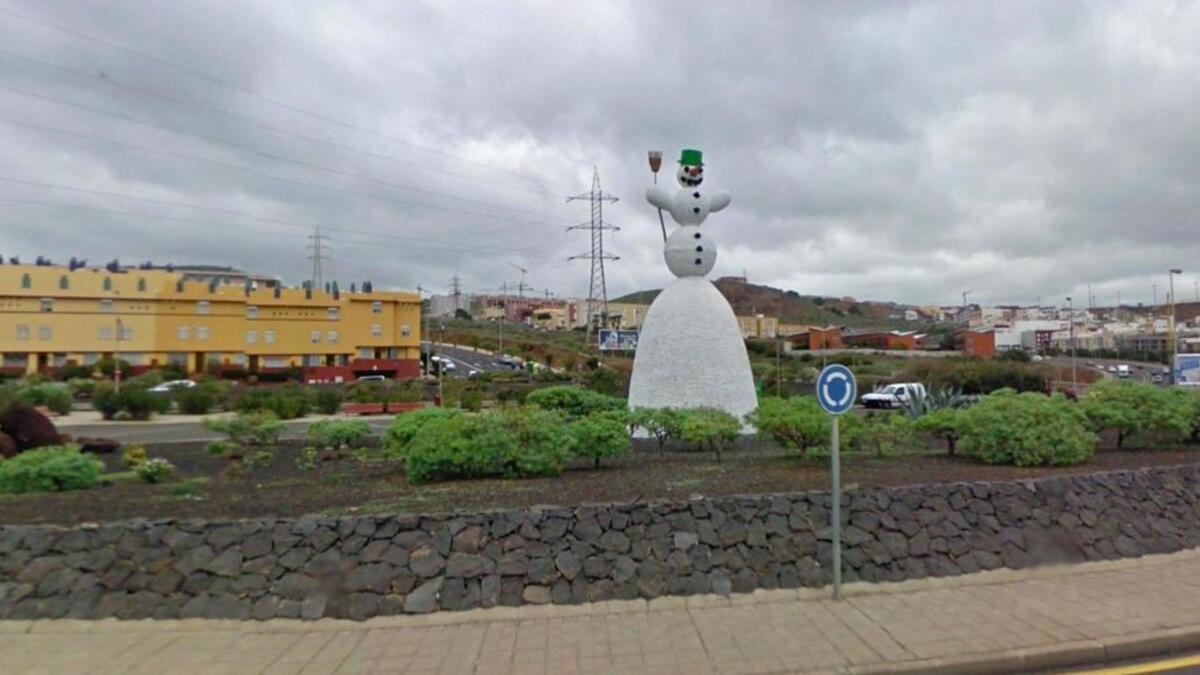 Rotonda del Muñeco de Nieve en Santa Cruz de Tenerife.