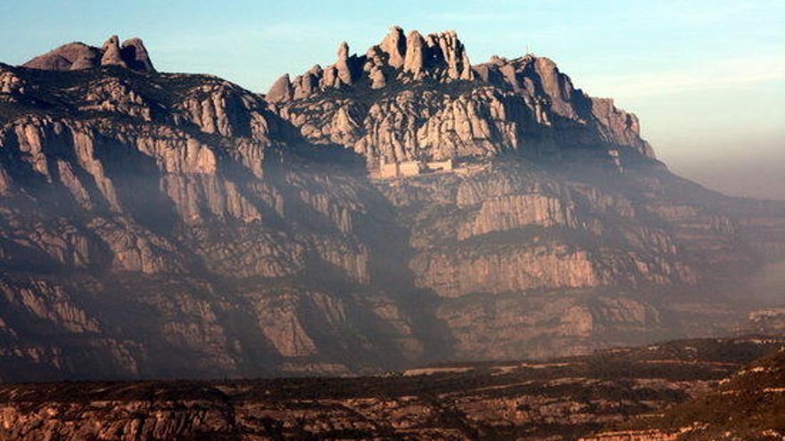 Pla general de la muntanya de Montserrat.