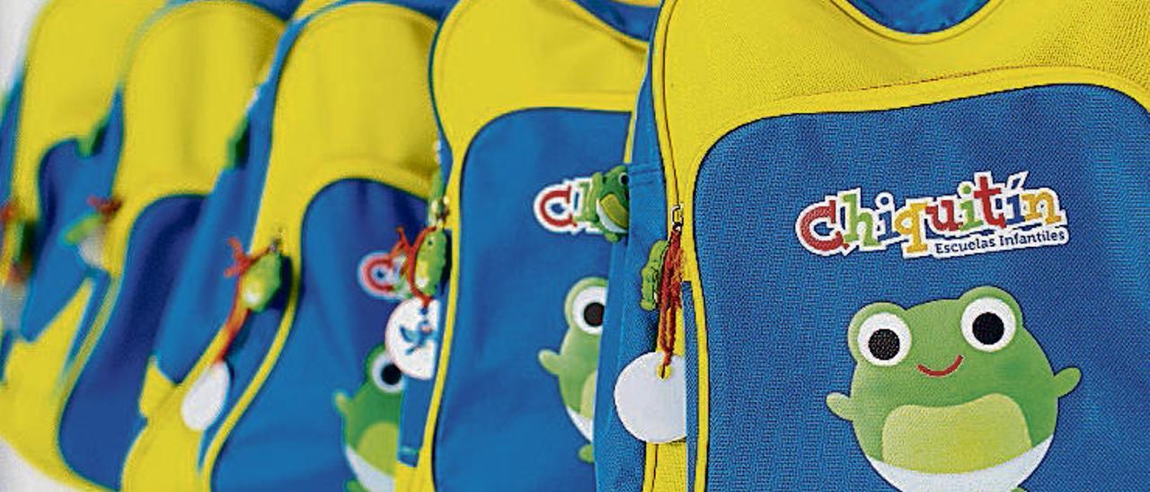 Mochilas utilizadas por niños.