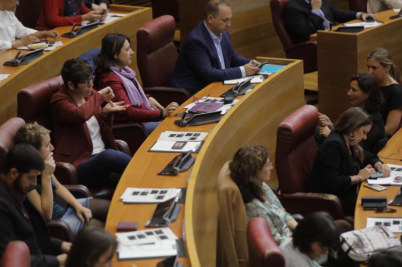 Pleno de investidura de Ximo Puig en las Corts