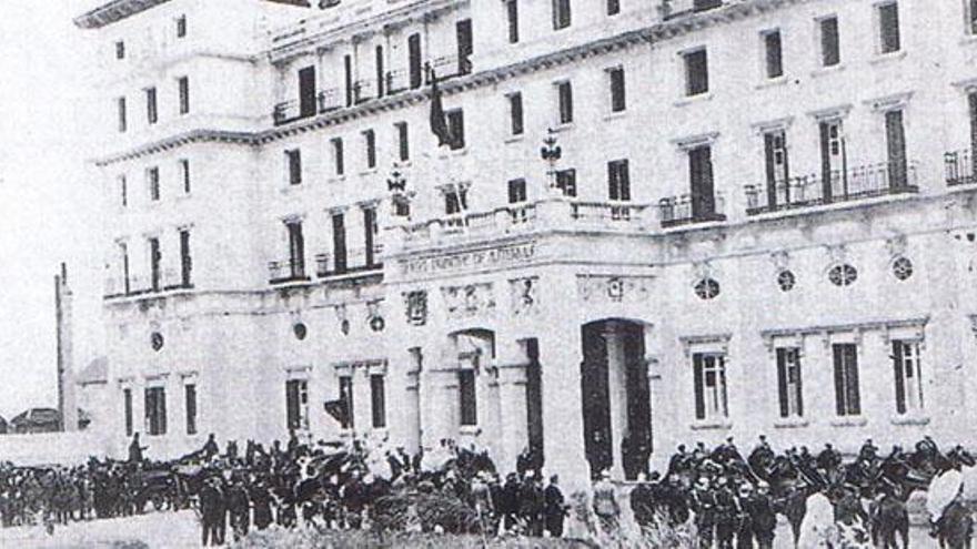 Vista del hostel el día de su inauguración en 1926.