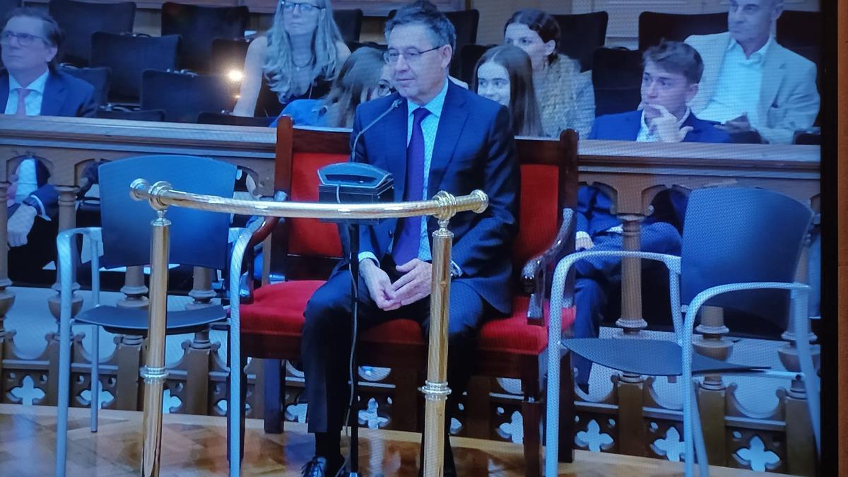 Josep Maria Bartomeu, durante su declaración.