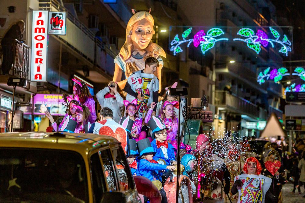 Desfile de carrozas de las fiestas de Benidorm